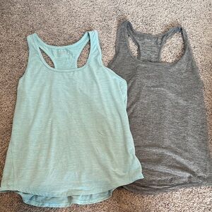 Jockey Women's Tank Top Set - Light Blue and Dark Gray